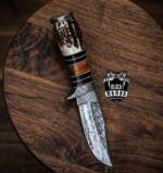 Bobcat - Damascus Hunting Knife, 9.8″ Overall