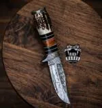 Bobcat - Damascus Hunting Knife, 9.8″ Overall