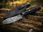 BMK-107 Jaguar Knife 7.5″ Long 3 “Blade ” 6oz Hunting Fixed Blade Damascus Knife Black mamba Hand Made World Class knives …