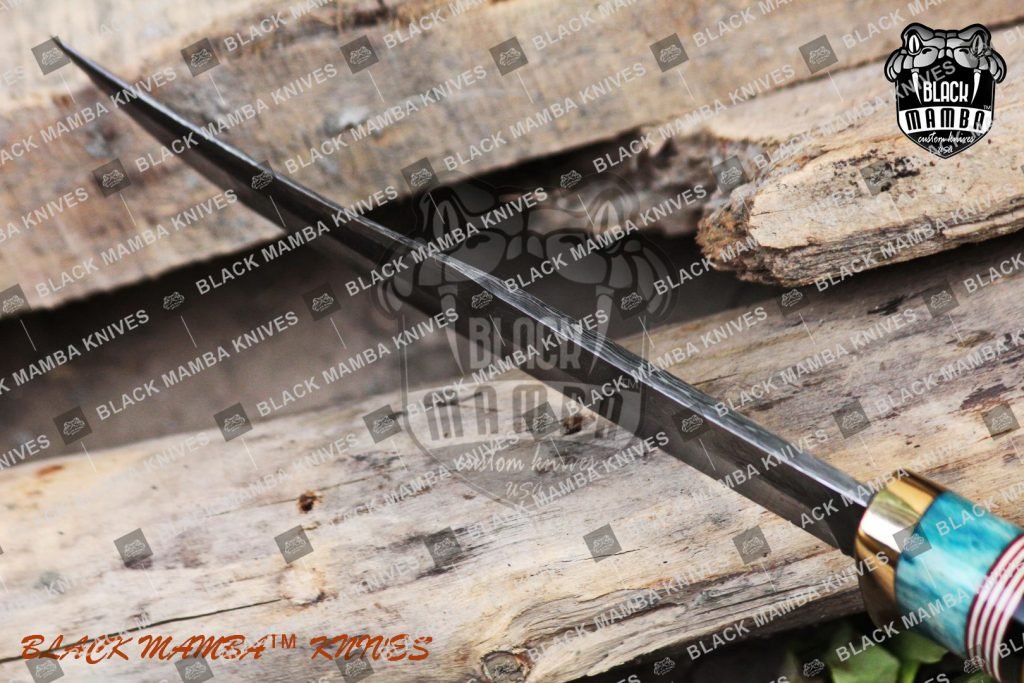 Black mamba knives BMK-105 Dragon Knife 12″ Long 7“ Blade ” 13oz Damascus steel Fixed Blade Hunting  Knife  Hand Made World Class knives USA MAde - Image 4