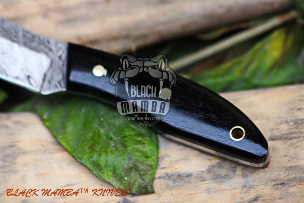 BMK-107 Jaguar Knife 7.5″ Long 3 “Blade ” 6oz Hunting Fixed Blade Damascus Knife Black mamba Hand Made World Class knives … - Image 3