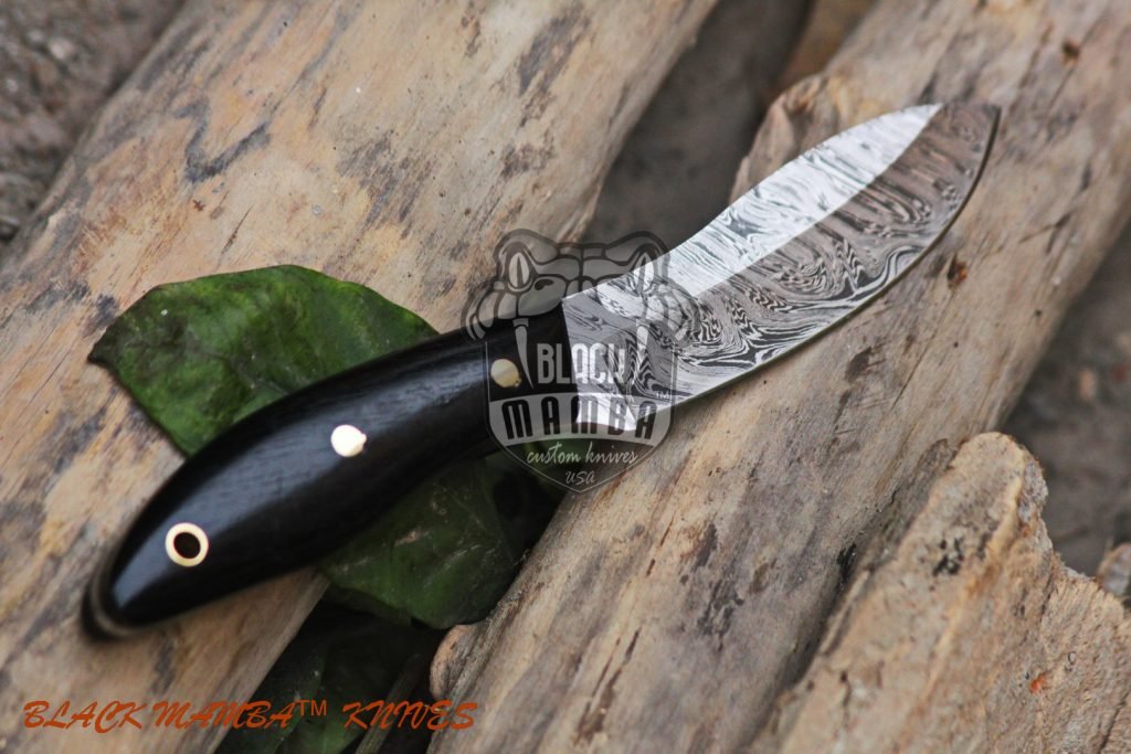BMK-107 Jaguar Knife 7.5″ Long 3 “Blade ” 6oz Hunting Fixed Blade Damascus Knife Black mamba Hand Made World Class knives … - Image 4