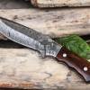 BMK-109 Rhino Knife 9.8″ Long 5″Blade” 10.2 oz Damascus Fixed Blade Hunting Knife Black mamba Hand Made World Class knives USA Made - Image 3