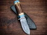 Persian Yuma - Damascus Hunting Knife, 9″ Overall | BMK-111