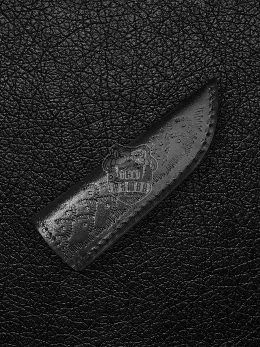 BMK-109 Rhino Knife 9.8″ Long 5″Blade” 10.2 oz Damascus Fixed Blade Hunting Knife Black mamba Hand Made World Class knives USA Made - Image 8