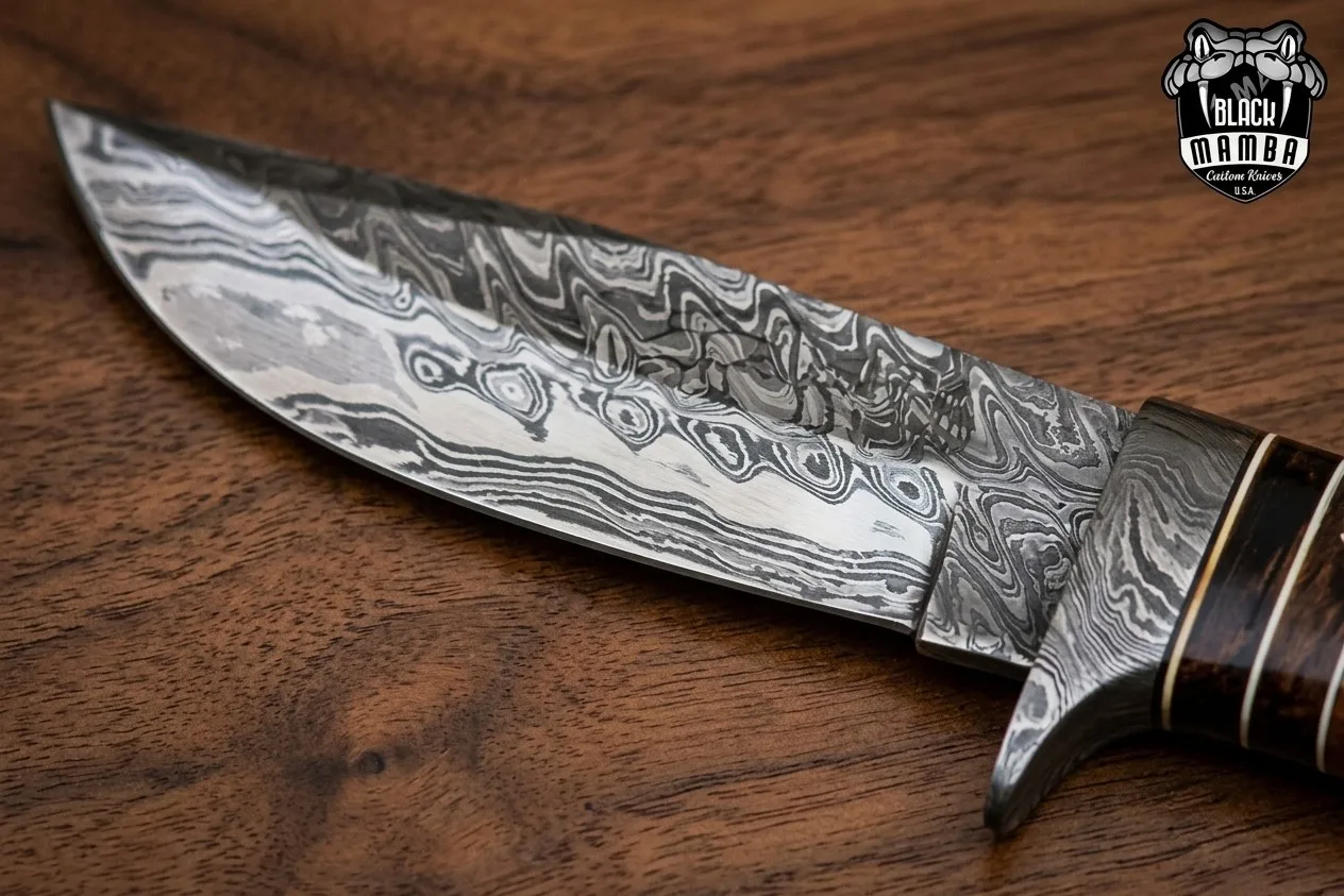 Bobcat - Damascus Hunting Knife, 9.8″ Overall - view 5