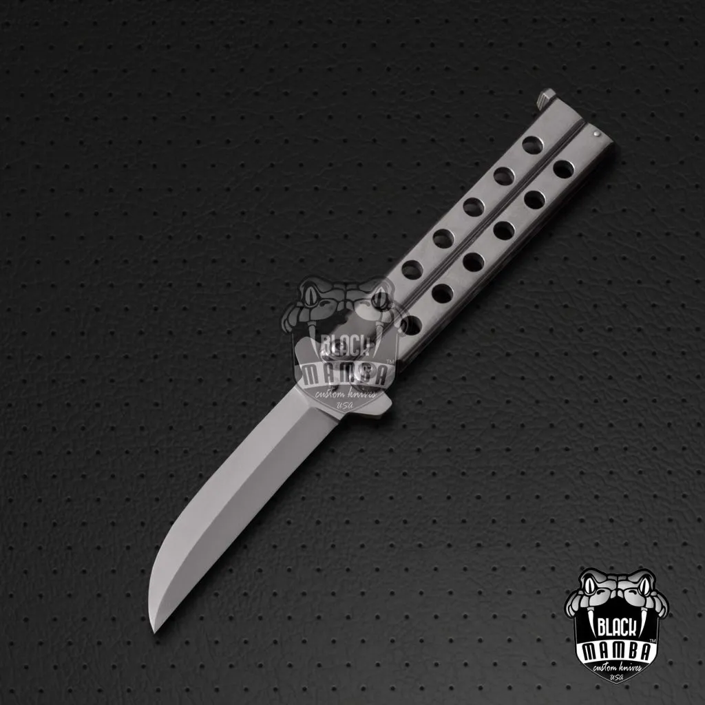 BMK-575 Lots of 4 High Carbon Filipino Balisongs butterfly Trainer Practice Knife Black Mamba world class Knives - Image 3