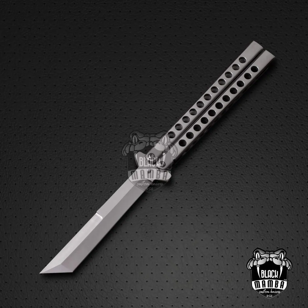 BMK-575 Lots of 4 High Carbon Filipino Balisongs butterfly Trainer Practice Knife Black Mamba world class Knives - Image 4