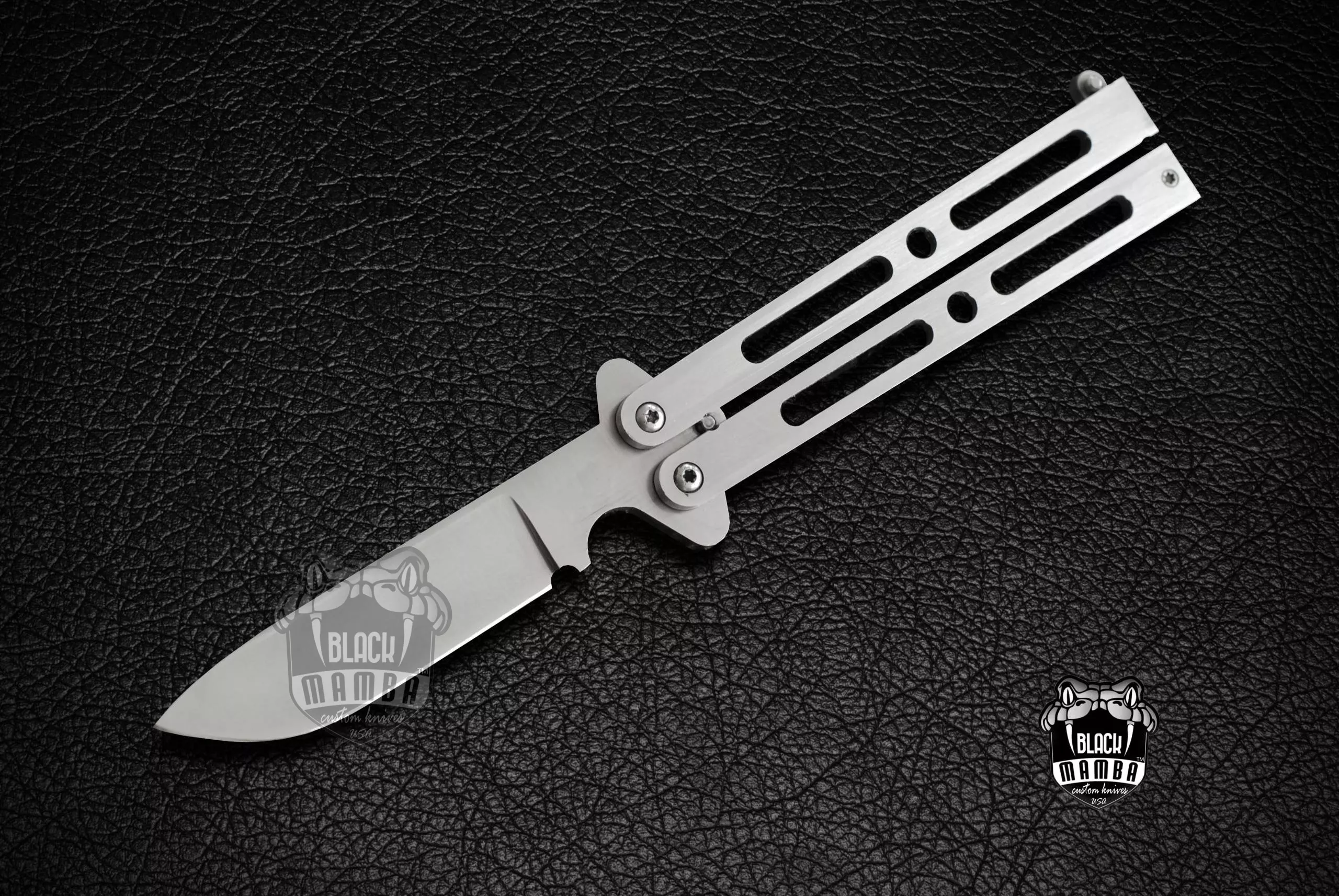 Silver Washed - Filipino Balisong Butterfly Knife, 12cm Blade