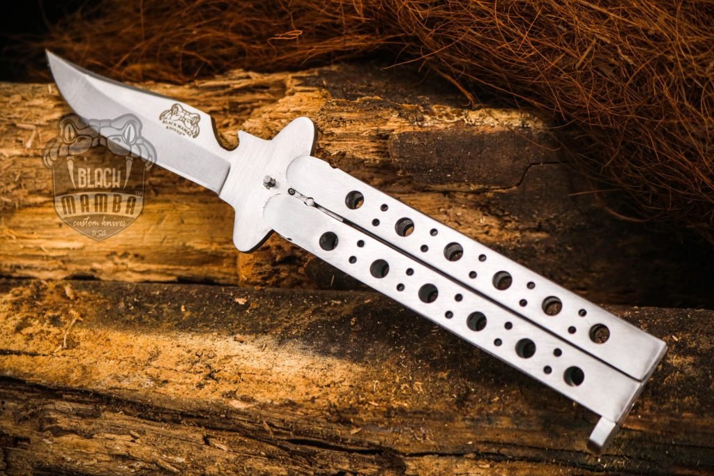 BMK-592 Adonis SET OF 2, 12cm"Blade High Carbon Filipino Balisongs butterfly Knife Black Mamba world class Knives - Image 2