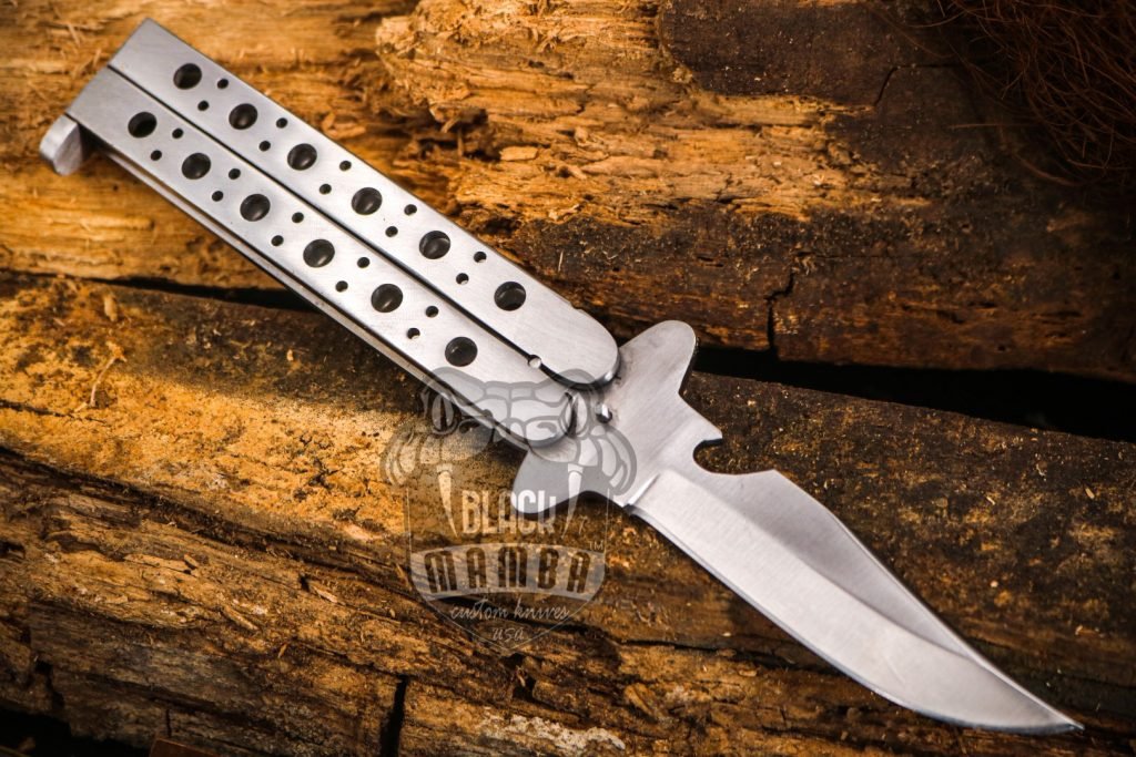BMK-592 Adonis SET OF 2, 12cm"Blade High Carbon Filipino Balisongs butterfly Knife Black Mamba world class Knives - Image 5
