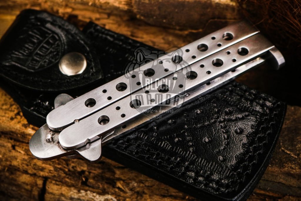 BMK-592 Adonis SET OF 2, 12cm"Blade High Carbon Filipino Balisongs butterfly Knife Black Mamba world class Knives - Image 7