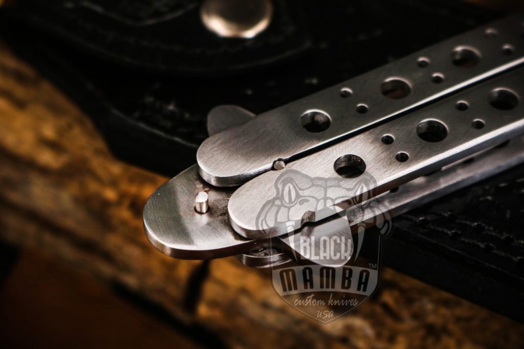 BMK-592 Adonis SET OF 2, 12cm"Blade High Carbon Filipino Balisongs butterfly Knife Black Mamba world class Knives - Image 9