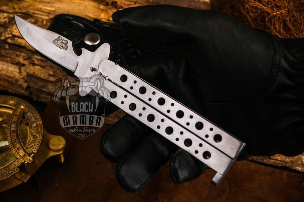 BMK-592 Adonis SET OF 2, 12cm"Blade High Carbon Filipino Balisongs butterfly Knife Black Mamba world class Knives - Image 10