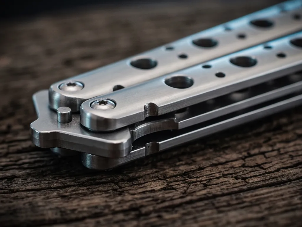 Silver-spotted 12cm”Blade High Carbon Filipino Balisongs Butterfly Knife Black Mamba World Class Knives | BMK-400 - view 4