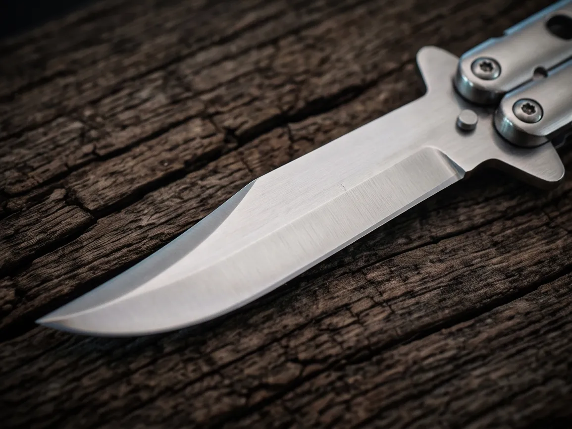 Silver-spotted 12cm”Blade High Carbon Filipino Balisongs Butterfly Knife Black Mamba World Class Knives | BMK-400 - view 2