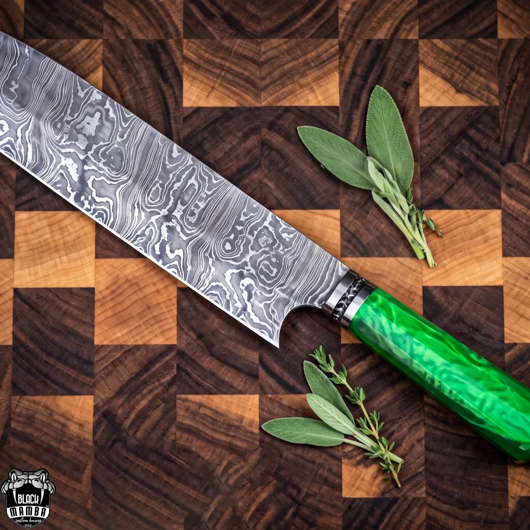 Fugu - Damascus Chef Knife, 13.5″ Overall - view 2