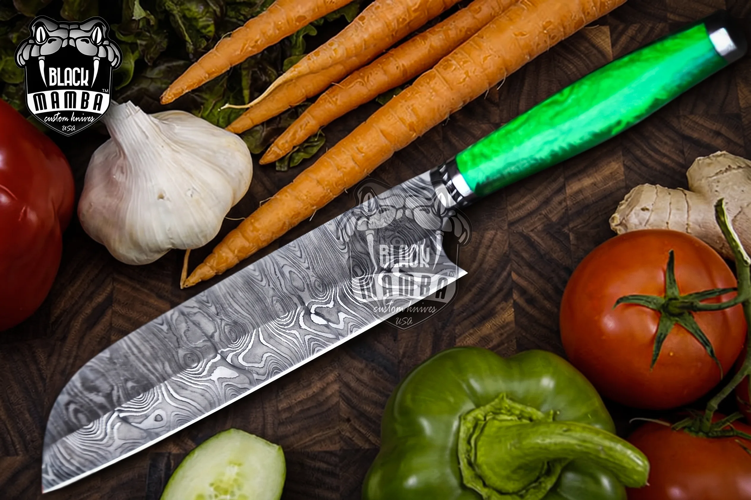 Fugu - Damascus Chef Knife, 13.5″ Overall