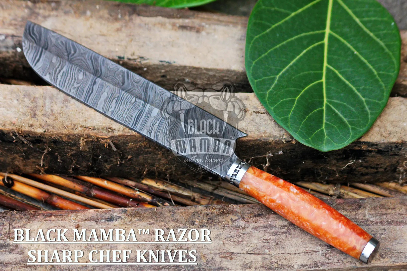 Molly - Damascus Chef Knife, 13.5″ Overall - view 6