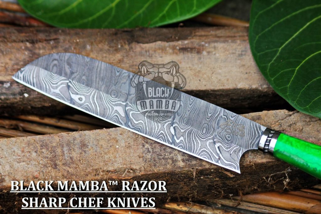 Bmk-113-g Fugu Knife SERIES 13″ Long 8 “Blade ” 10 oz Razor Sharp, Superb Edge Retention, Hand made Damascus professional Chefs Knives Kitchen Knives Black mamba Hand Made World Class knives - Image 4