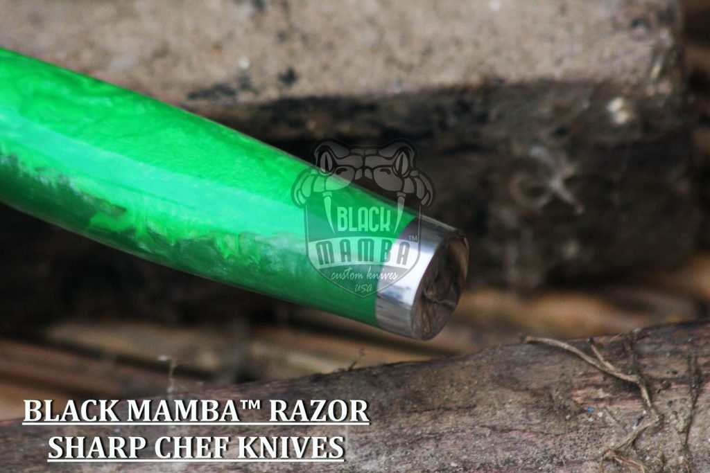 Bmk-113-g Fugu Knife SERIES 13″ Long 8 “Blade ” 10 oz Razor Sharp, Superb Edge Retention, Hand made Damascus professional Chefs Knives Kitchen Knives Black mamba Hand Made World Class knives - Image 7