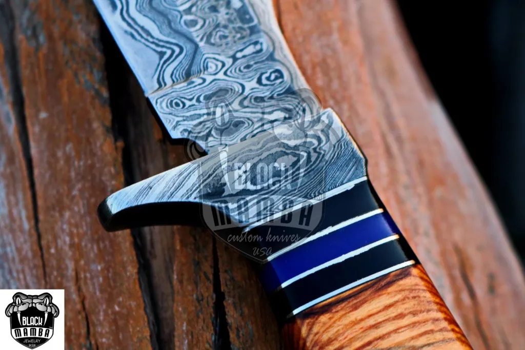 Egyptian Cobra - Damascus Bowie Knife, 9.5″ Overall - view 4