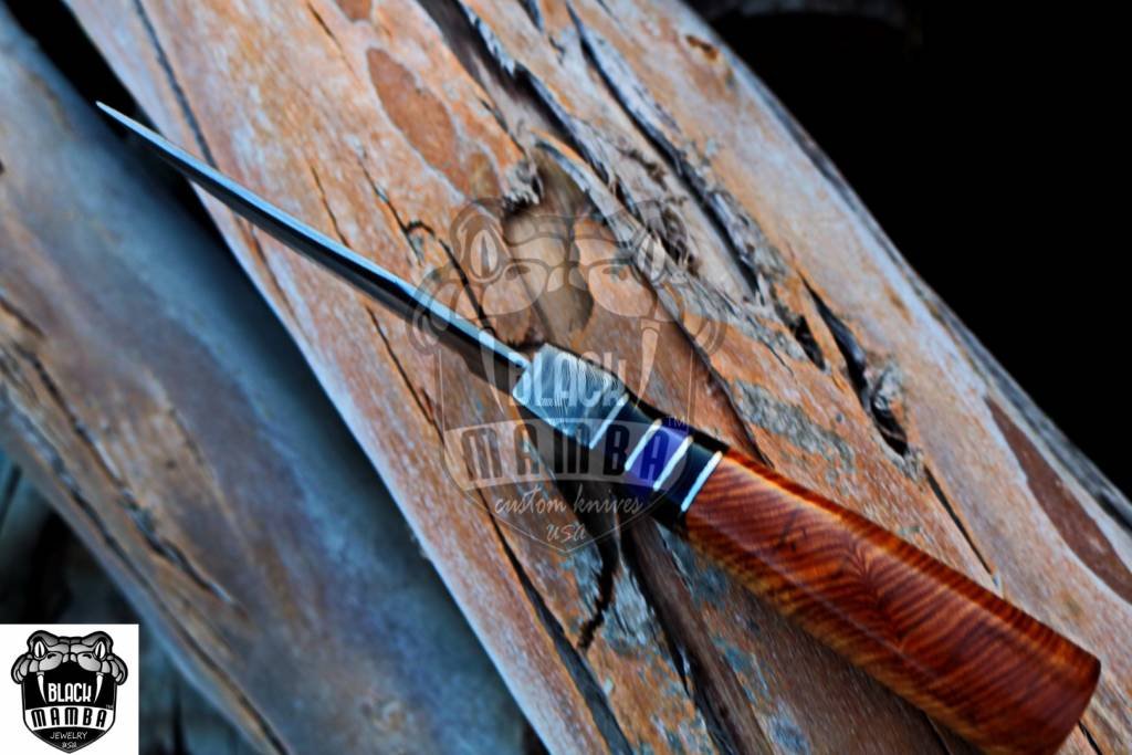 BMK-116 Egyptian cobra KNIFE 9.5″ Long 4.5 “Blade ” 8.8oz Fixed Blade Hunting Bowie Skinner Survival Handmade Damascus Steel Knife Black mamba Hand Made World Class knives USA Made - Image 8