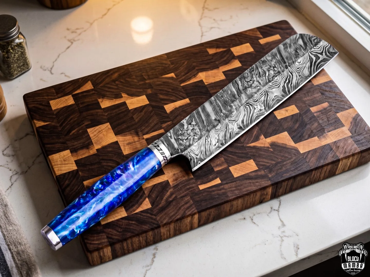 Siamese - Damascus Chef Knife, 13.5″ Overall - view 3
