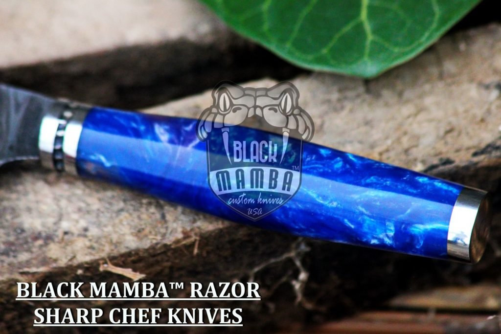 BMK-113-B Siamese Knife 13.5 Long 8.2 Blade 9.1 oz Razor Sharp Hand Made Damascus Steel Chef Knife - Image 3