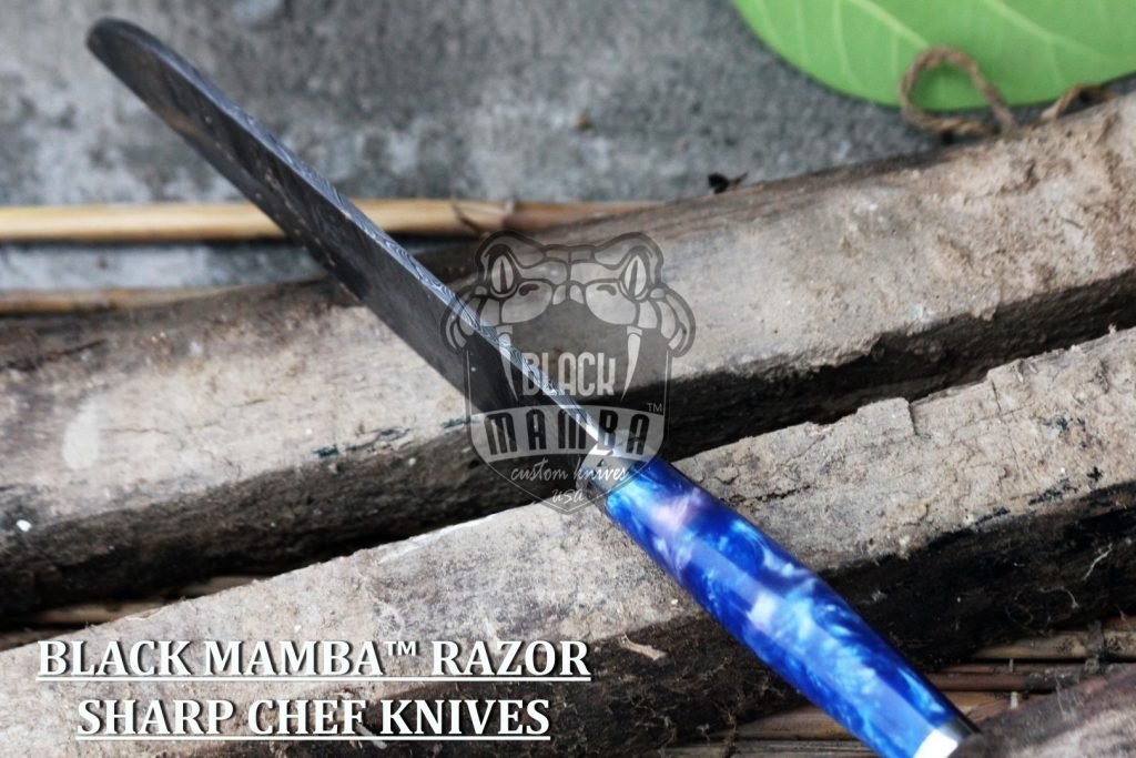 BMK-113-B Siamese Knife 13.5 Long 8.2 Blade 9.1 oz Razor Sharp Hand Made Damascus Steel Chef Knife - Image 7