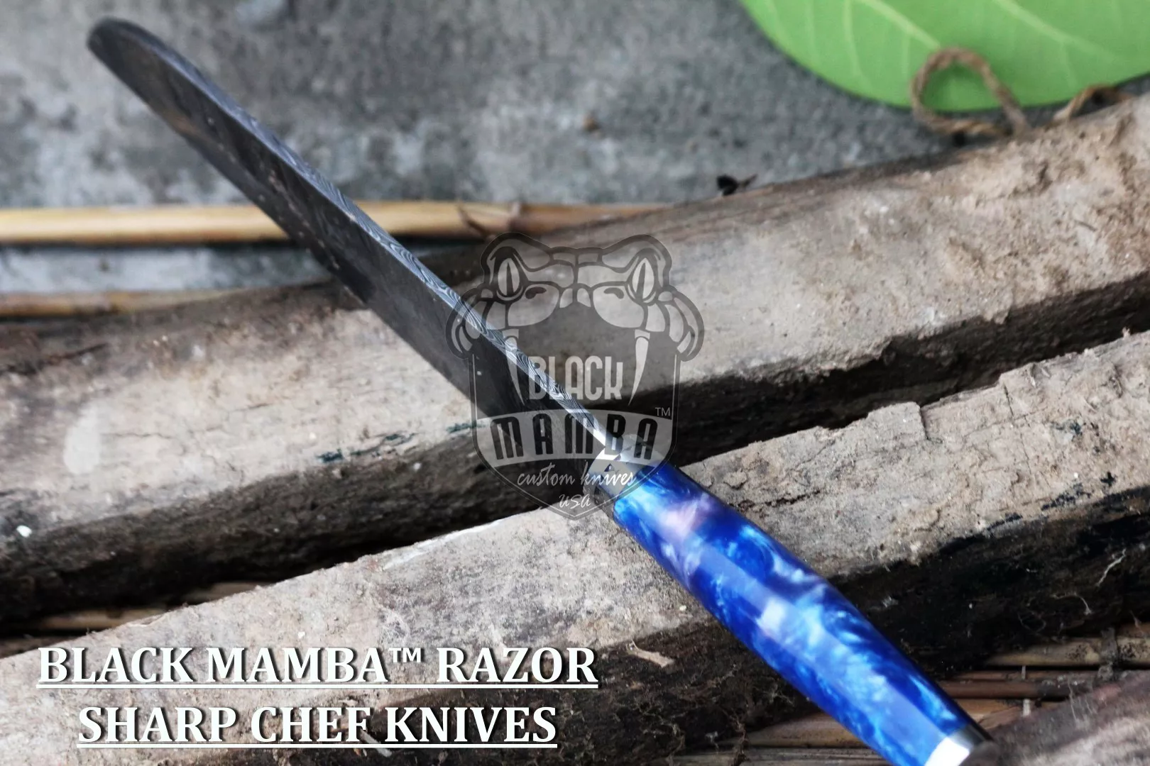 Siamese - Damascus Chef Knife, 13.5″ Overall - view 2