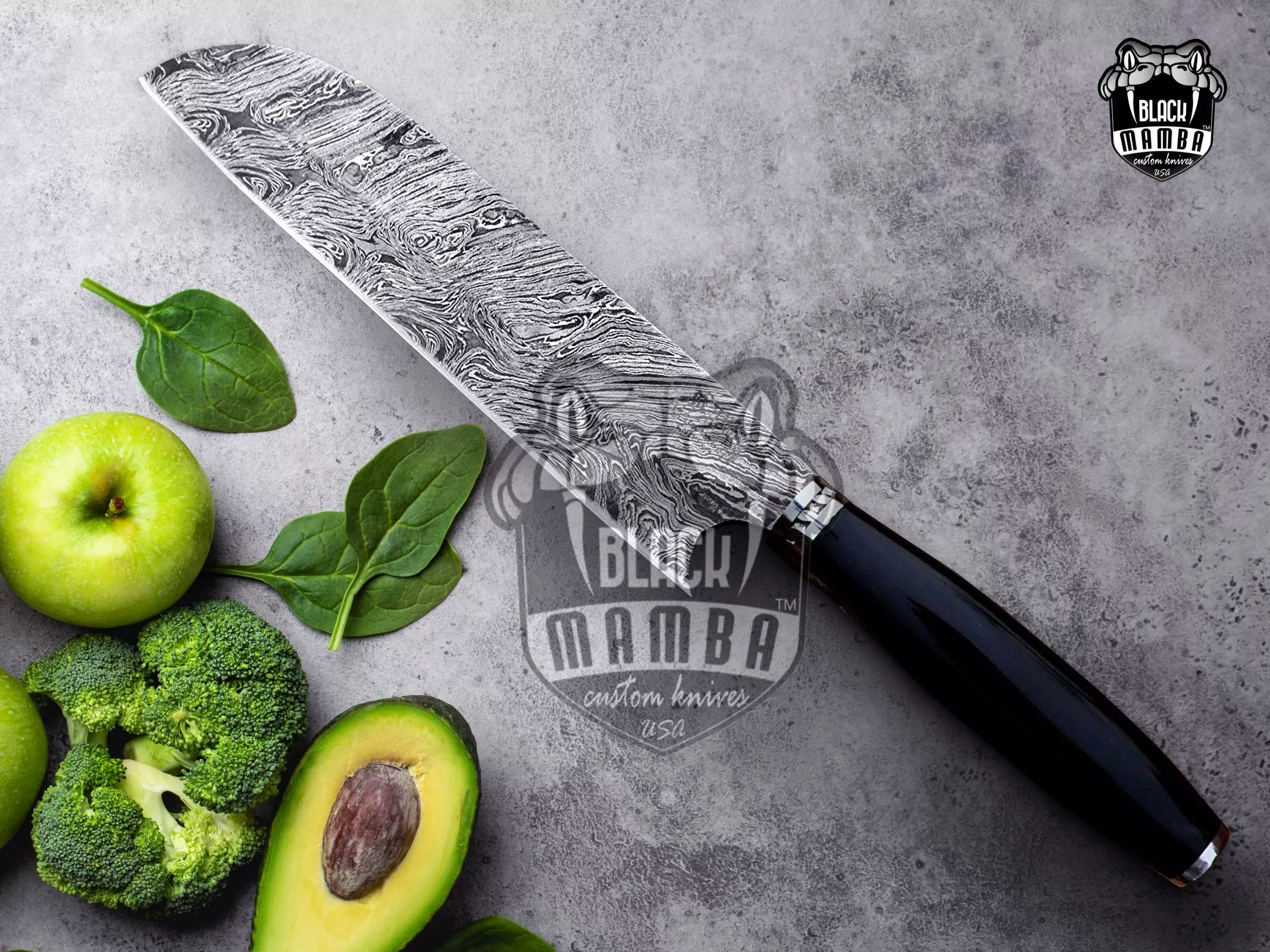 Sable Fish – Damascus Chef Knife, 13.5″ Overall