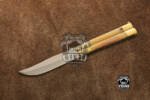 BMK-430 High Carbon Steel Filipino Balisongs butterfly Brass with Bone Inserts black Mamba knives world class Knives