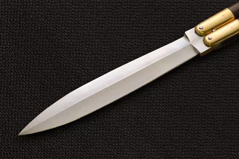 Filipino Balisong Butterfly Knife - Brass & Ebony Wood | BMK-422 - view 4