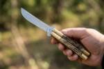 D2 Tool Steel Filipino Balisongs Butterfly Stainless Steel Brass with Philippine Deer Horn Inserts Black Mamba Knives World Class Knives | BMK-459