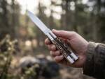 D2 Tool Steel Filipino Balisongs Butterfly Stainless Steel Brass with Deer Horn Inserts Black Mamba Knives World Class Knives | BMK-460