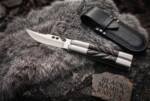 High Carbon Steel Filipino Balisongs Butterfly Stainless Steel with Ram Horn Inserts Black Mamba Knives World Class Knives | BMK-607