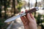 D2 Tool Steel Filipino Balisongs Butterfly Stainless Steel Walnut Burl Wood Inserts Black Mamba Knives World Class Knives | BMK-470