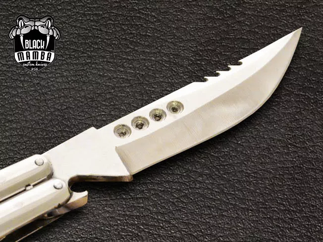 Filipino Balisong Butterfly Knife - Stainless Steel & Ram Horn | BMK-435 - view 5