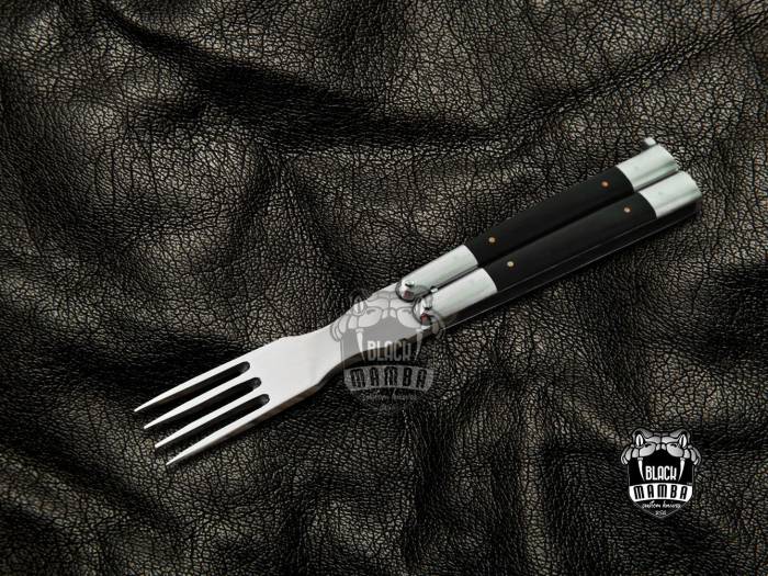 BMK-592 High Carbon Steel Filipino Balisongs butterfly Razor Sharp Knife with ebony Wood Black Mamba knives world class Knives