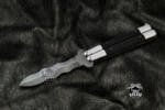 BMK-590 High Carbon Steel Filipino Balisongs butterfly Brass with Stainless Steel with ebony Wood black Mamba knives world class Knives