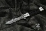 Filipino Balisong Butterfly Knife - Brass & Stainless Steel & Ebony Wood