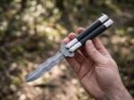 High Carbon Steel Filipino Balisongs Butterfly Brass with Stainless Steel with Ebony Wood Black Mamba Knives World Class Knives | BMK-590