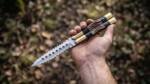 D2 Tool Steel Filipino Balisongs Butterfly Stainless Steel Brass with Bone with Rose Wood Inserts Black Mamba Knives World Class Knives | BMK-482