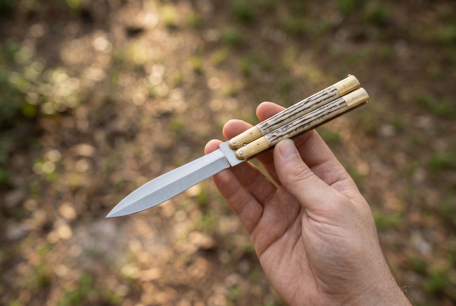 High Carbon Steel Filipino Balisongs Butterfly Stainless Steel Dye Bone Inserts Black Mamba Knives World Class Knives | BMK-573 - Image 4