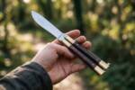 High Carbon Steel Filipino Balisongs Butterfly Brass with Walnut Burl Wood Insert Black Mamba Knives World Class Knives | BMK-566