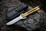 D2 Tool Steel Filipino Balisongs Butterfly Stainless Steel Ebony Wood Inserts Black Mamba Knives World Class Knives | BMK-457