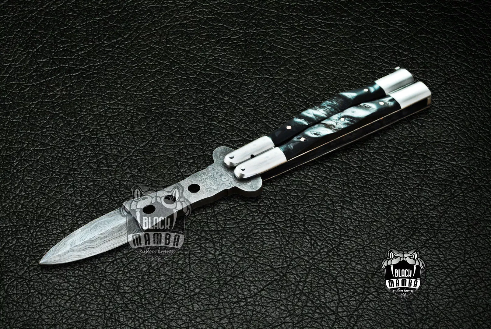 Filipino Balisong Butterfly Knife - Brass & Stainless Steel & Water Buffalo Horn | BMK-409