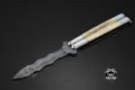 Filipino Balisong Butterfly Knife - Brass & Stainless Steel & Bone | BMK-412
