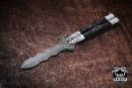 BMK-580 High Carbon Steel Filipino Balisongs butterfly Brass with Stainless Steel with Water Buffalo Horn black Mamba knives world class Knives